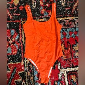 Vibrant Orange Swimsuit